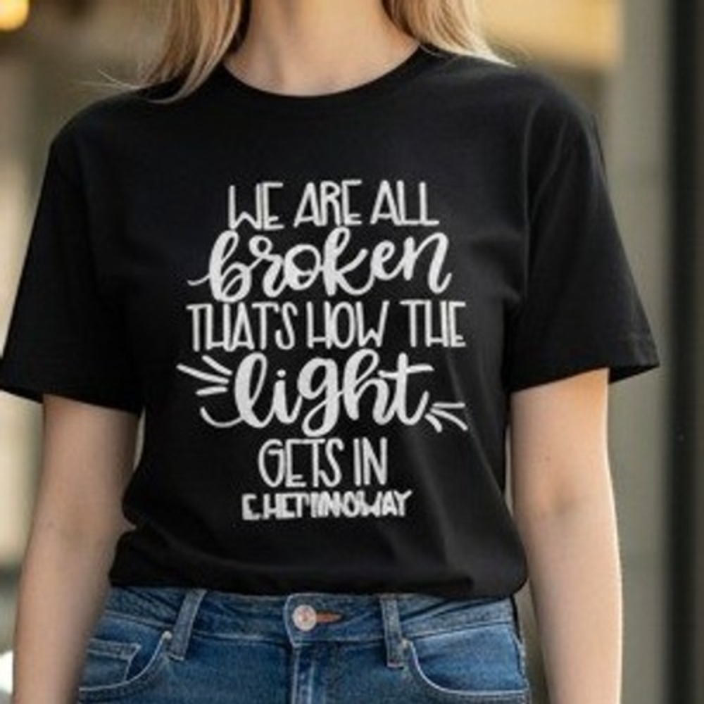 Bella + Canvas (Tee) (S) [Black] EXCELLENT Hemingway Quote Graphic Shirt